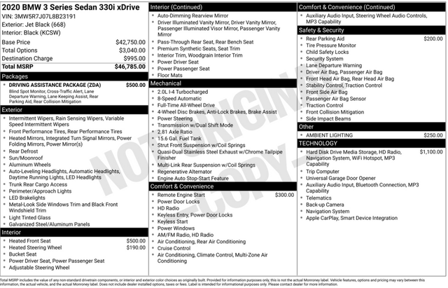 2020 BMW 3 Series 330i xDrive